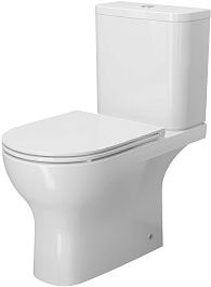 Ambassador Унитаз компакт Abner безободковый белый с сиденьем микролифт – фотография-1